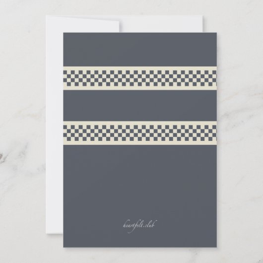 Einladung eines Rennwagens (Rückseite)