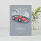 Einladung eines Rennwagens (Stehend Vorderseite)