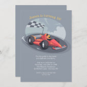 Einladung eines Rennwagens (Vorne/Hinten)