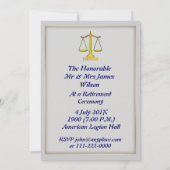 Einladung eines Richters zur Einstellung (Rückseite)