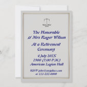 Einladung eines Richters zur Einstellung (Rückseite)