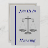 Einladung eines Richters zur Einstellung (Vorne/Hinten)