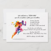 Einladung eines Running Man (Vorderseite)