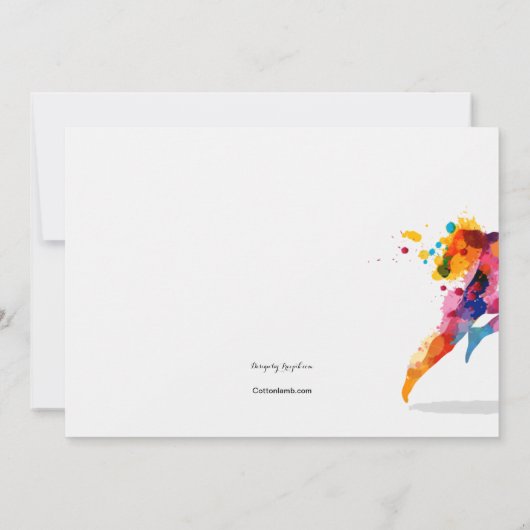 Einladung eines Running Man (Rückseite)