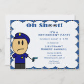 Einladung eines sonnigen Polizeibeamten zur Einste (Vorderseite)