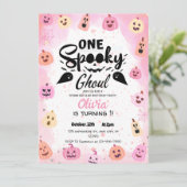 Einladung eines Spooky-Ghoul-Halloween-Party (Stehend Vorderseite)