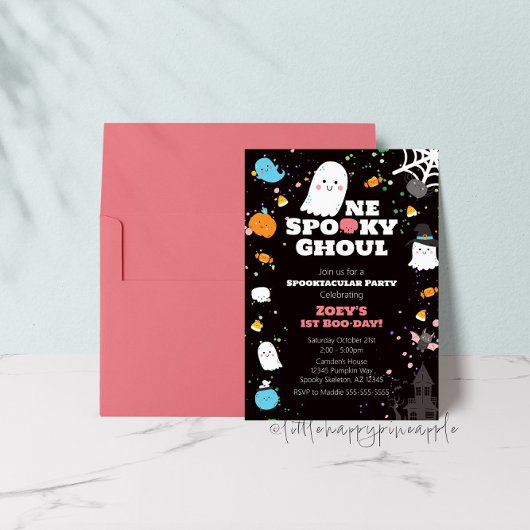 Einladung eines Spooky Ghoul zum Geburtstag