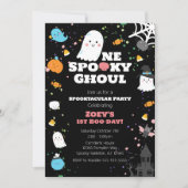Einladung eines Spooky Ghoul zum Geburtstag (Vorderseite)