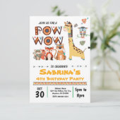 Einladung eines Stammes zum Geburtstag (Stehend Vorderseite)