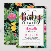 Einladung eines tropischen Babyduschers, Luau (Vorne/Hinten)