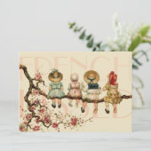 Einladung eines Vintagen Freundes (Stehend Vorderseite)