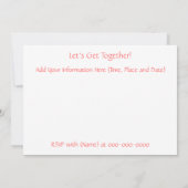 Einladung eines Vintagen Freundes (Rückseite)