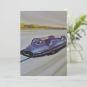 Einladung eines Vintagen Rennwagens (Stehend Vorderseite)