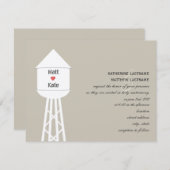 Einladung eines Wasserturms (Vorne/Hinten)