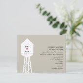 Einladung eines Wasserturms (Stehend Vorderseite)