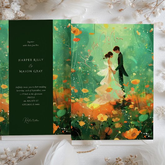 Einladung eines Whimsical Forest