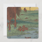Einladung eines Whimsical Horse (Rückseite)