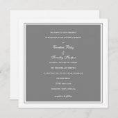 Einladung| Einfachheit|gr Einladung (Vorne/Hinten)