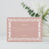 Einladung Einladung der Pink Talavera Tile Details (Stehend Vorderseite)