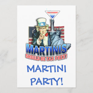 Einladung, Einladungen - Martinis sollte Steuer F