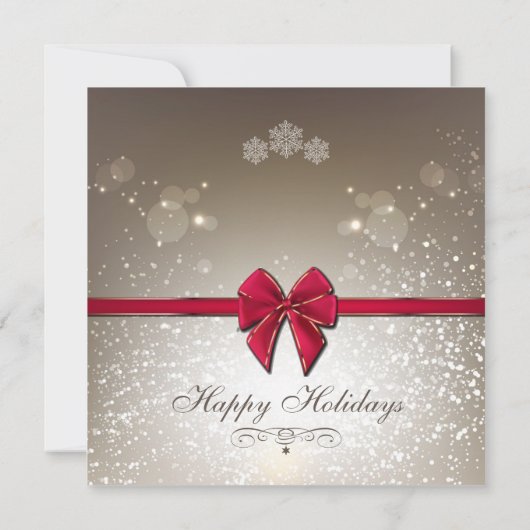 Einladung Elegant Holiday Party Company (Rückseite)