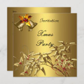 Einladung Elegantes Xmas Party Asiatisch Bambus Go (Vorne/Hinten)