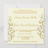 Einladung - Elfenbein- und Goldmedaille-Wirbel (Rückseite)