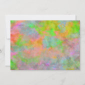 Einladung Erste Kommune Abstrakt mit Kreuz (Rückseite)