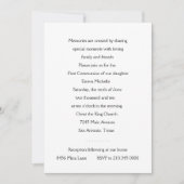 Einladung Erste Kommune Silberkreuz (Vorderseite)