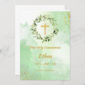 Einladung Erste Kommunion - Kreis Olivier (Vorne/Hinten)