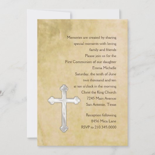 Einladung Erste Wasserfarbe (Vorderseite)