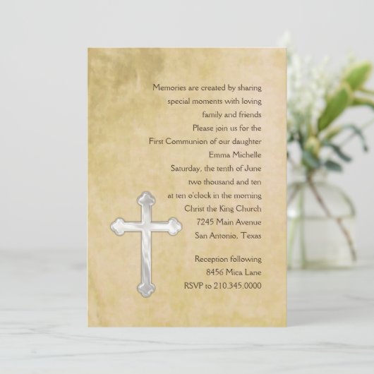 Einladung Erste Wasserfarbe (Stehend Vorderseite)