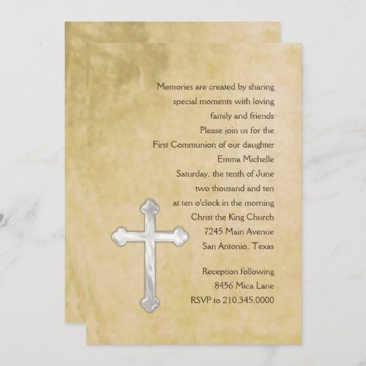 Einladung Erste Wasserfarbe (Vorne/Hinten)