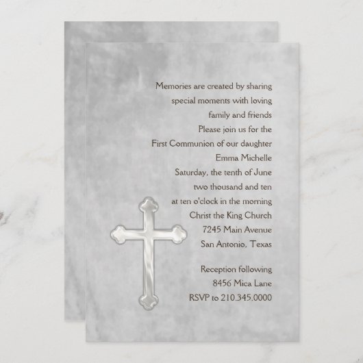 Einladung Erste Wasserfarbe (Vorne/Hinten)