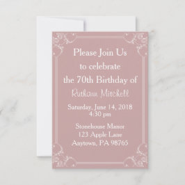 Einladung extravaganter Rahmen zum Geburtstag