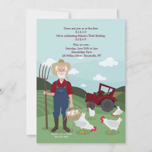 Einladung Farmer Harper (Vorderseite)
