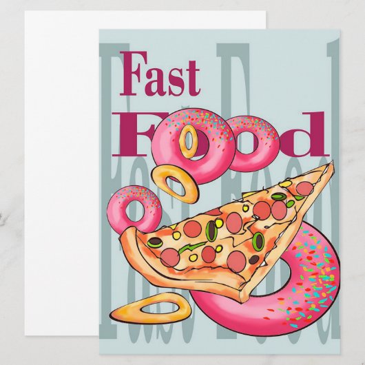 Einladung | Fast Food (Vorne/Hinten)