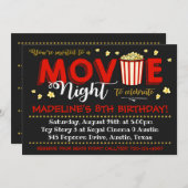 Einladung | Film Birthday | Movie Invite (Vorne/Hinten)