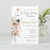 Einladung First Boy Communion (Stehend Vorderseite)