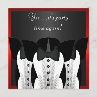 Einladung Formal Geburtstag Tuxedo Black Krawatte
