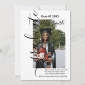 Einladung Foto Abschluss (Vorderseite)