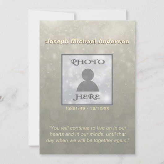 Einladung | Foto hinzufügen (Vorderseite)