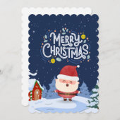 Einladung fröhlicher Chritsmas (Vorne/Hinten)