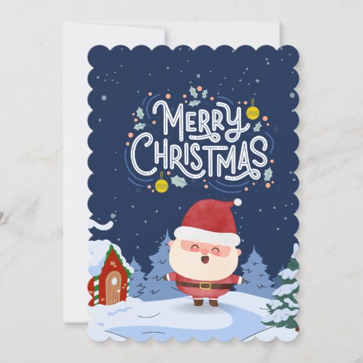 Einladung fröhlicher Chritsmas (Vorderseite)