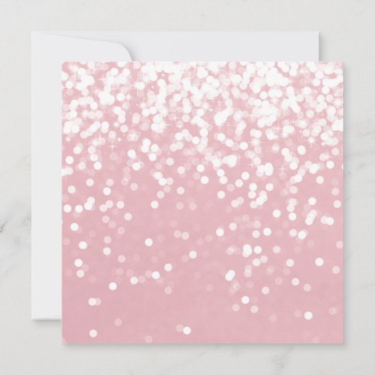 Einladung - Funkeln Hochzeitsrosa (Rückseite)