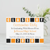 Einladung für 2010 (schwarze / orange Boxen) (Stehend Vorderseite)