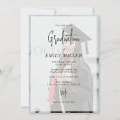 Einladung für Abschluss mit Textüberlagerung für b (Vorderseite)