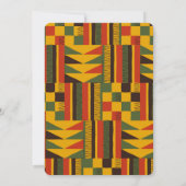 Einladung für afrikanische Tribal-Baby-Dusche (Rückseite)