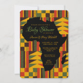 Einladung für afrikanische Tribal-Baby-Dusche (Vorderseite)