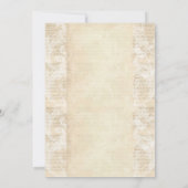 Einladung für antike Hochzeiten (Rückseite)